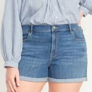 OLD NAVY Mid-Rise Wow Jean Shorts for Women - 3" Inseam